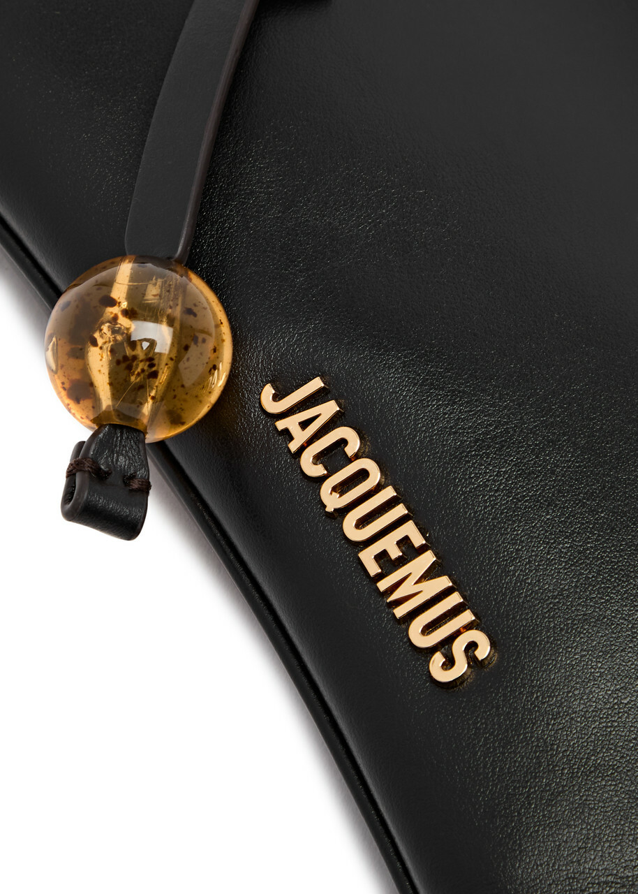 Jacquemus Le Bisou Perle Leather Shoulder bag - Black - One Jacquemus Le Bisou Perle Leather Shoulder bag - Black - One