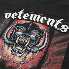 Vetements Men's Motorhead Patched T-Shirt in Black