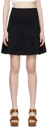 See by Chloé Black Cotton Short Skirt