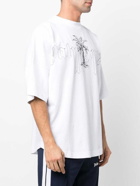 PALM ANGELS - Cotton Logo Oversized T-shirt