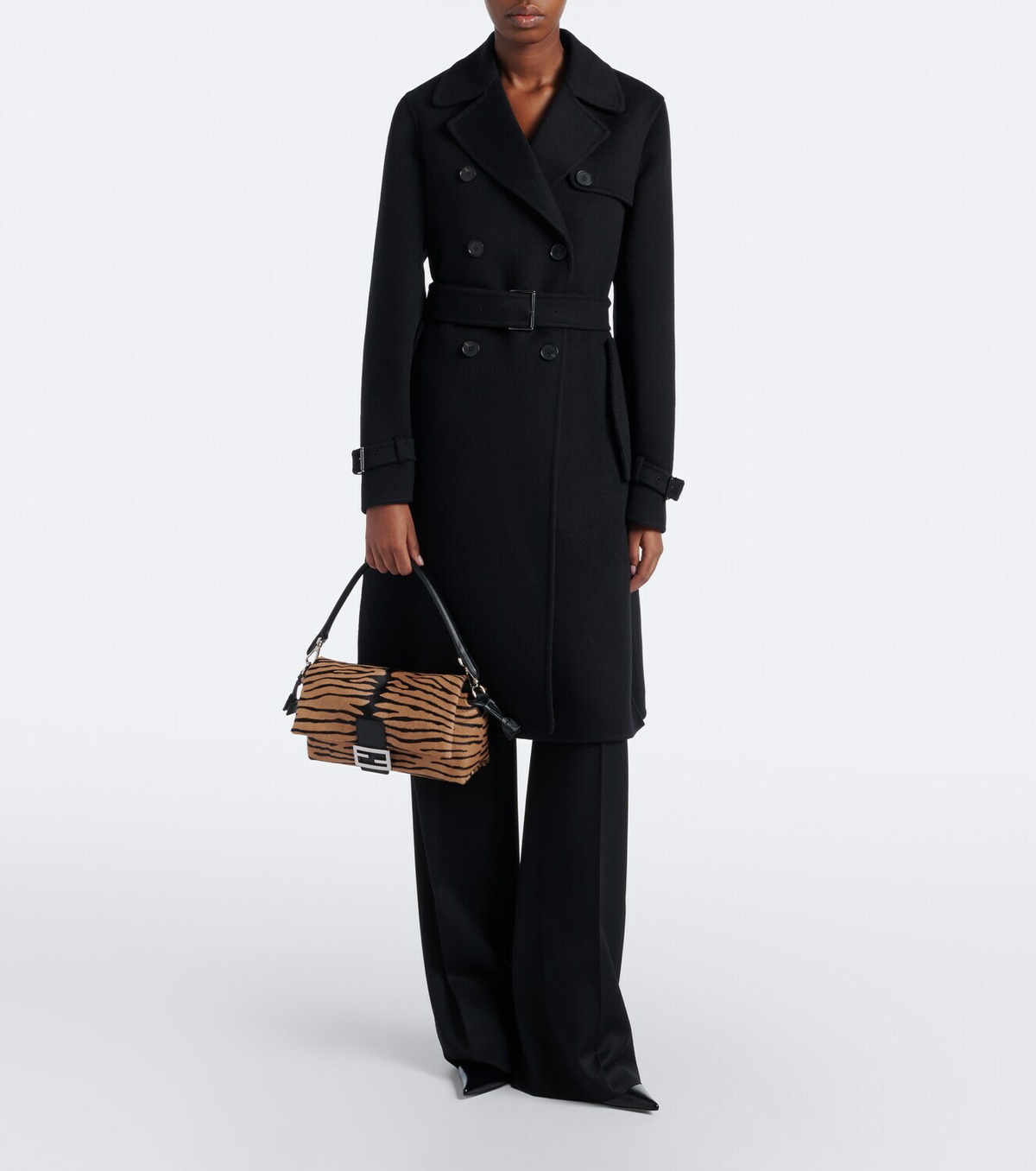 Fendi Baguette® Soft Medium calf hair shoulder bag