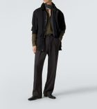 Tom Ford Wool, cashmere, and silk Henley shirt