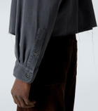 Miu Miu Logo denim shirt