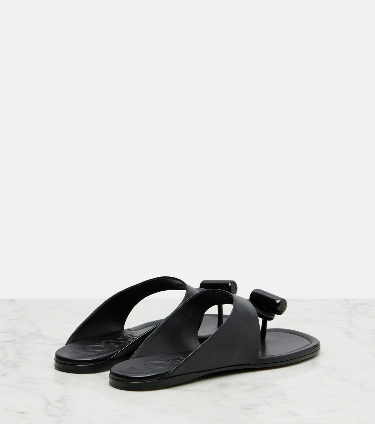 Loewe Toggle leather thong sandals