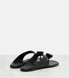 Loewe Toggle leather thong sandals