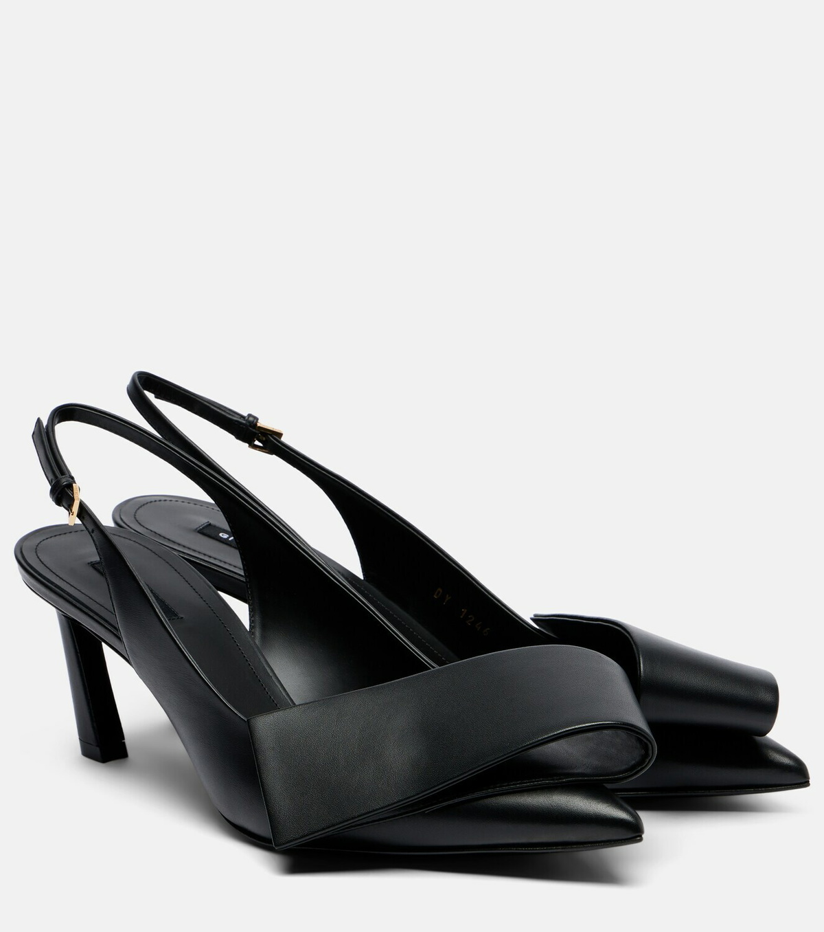 Givenchy Twisted Ribbon leather slingback pumps