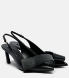 Givenchy Twisted Ribbon leather slingback pumps