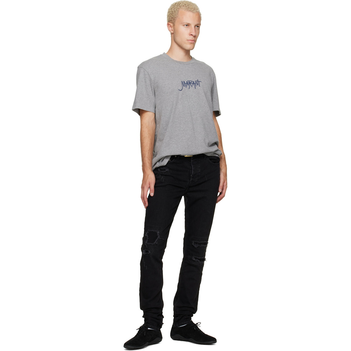 Jil Sander Black Elbe Lace-Up Sneakers