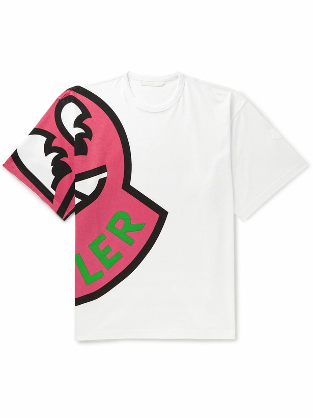 Photo: Moncler - Logo-Print Cotton-Jersey T-Shirt - White