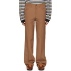 Marni Brown Virgin Wool Trousers