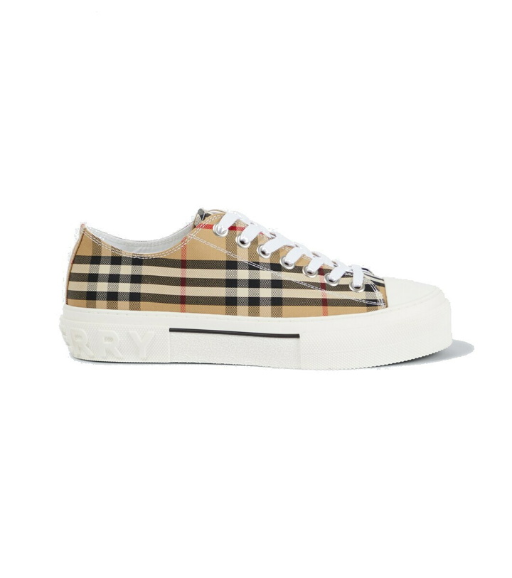 Photo: Burberry Burberry Check canvas sneakers