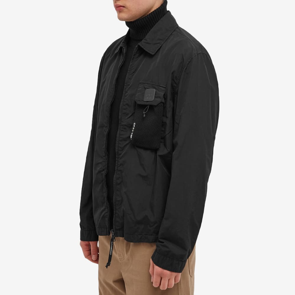 C.P. Company Men's Metropolis Tech Patch Zip Overshirt in Black