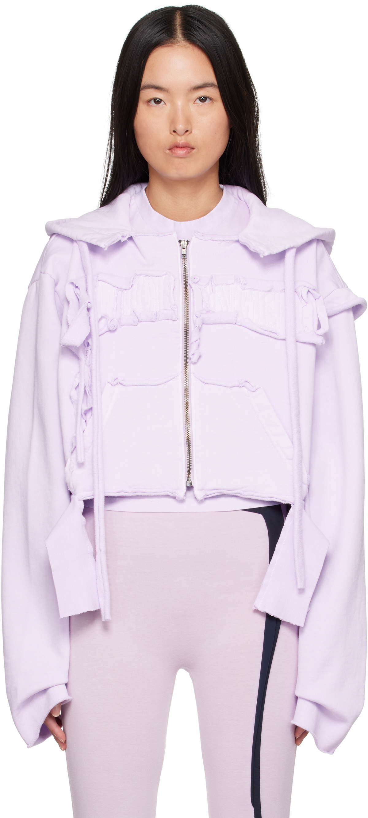 Ottolinger Blue Multiline Hoodie Ottolinger