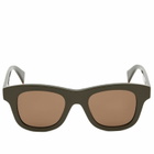 Kenzo Eyewear Women's AKA Sunglasses in Shiny Dark Green/Brown