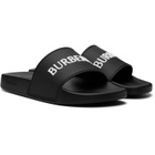 Burberry Black Logo Slides