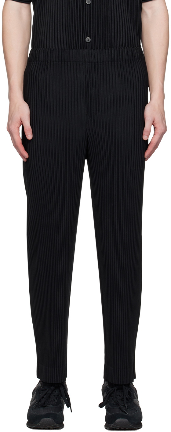 HOMME PLISSÉ ISSEY MIYAKE Black Monthly Color September Trousers 