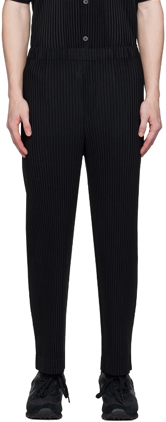 Photo: HOMME PLISSÉ ISSEY MIYAKE Black Monthly Color September Trousers