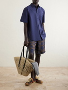 LOEWE - Paula's Ibiza Braid Basket Leather-Trimmed Raffia Tote Bag