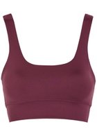 Varley Freesoft Cori Stretch-jersey Sports bra top Burgundy