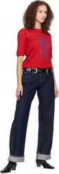 Toga Pulla Black Double Buckle Wide Belt