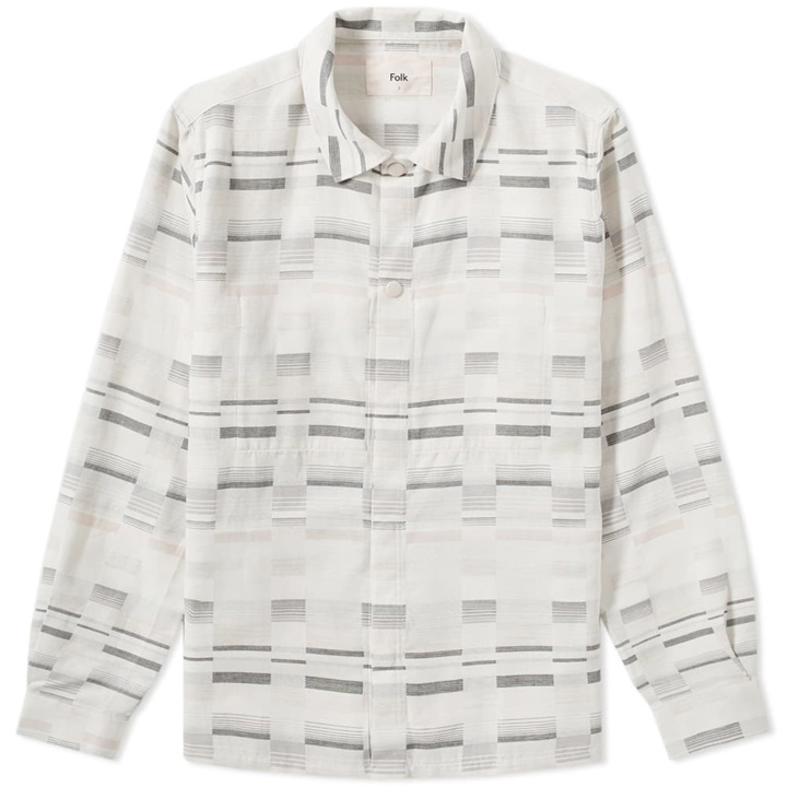 Photo: Folk Ratio Patterned Shirt Jacket