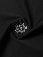 Stone Island - Logo-Appliquéd Garment-Dyed Cotton-Jersey T-Shirt - Black