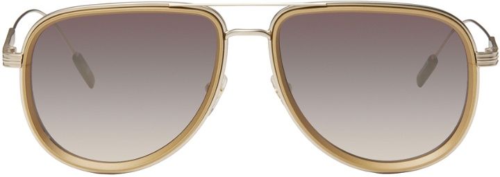 Photo: ZEGNA Gold Metal Sunglasses