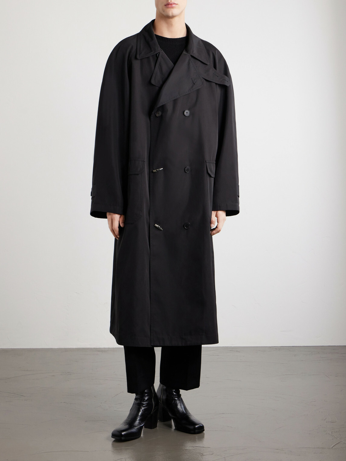 Enfants Riches Déprimés - I'm Your Man Twill Trench Coat - Black