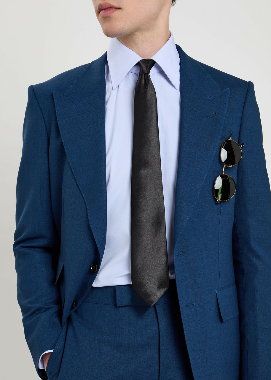 Tom Ford Slim-fit Cotton Shirt Blue