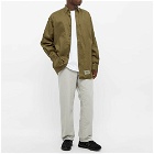 WTAPS Men's Twill Button Down Shirt in Olive Drab