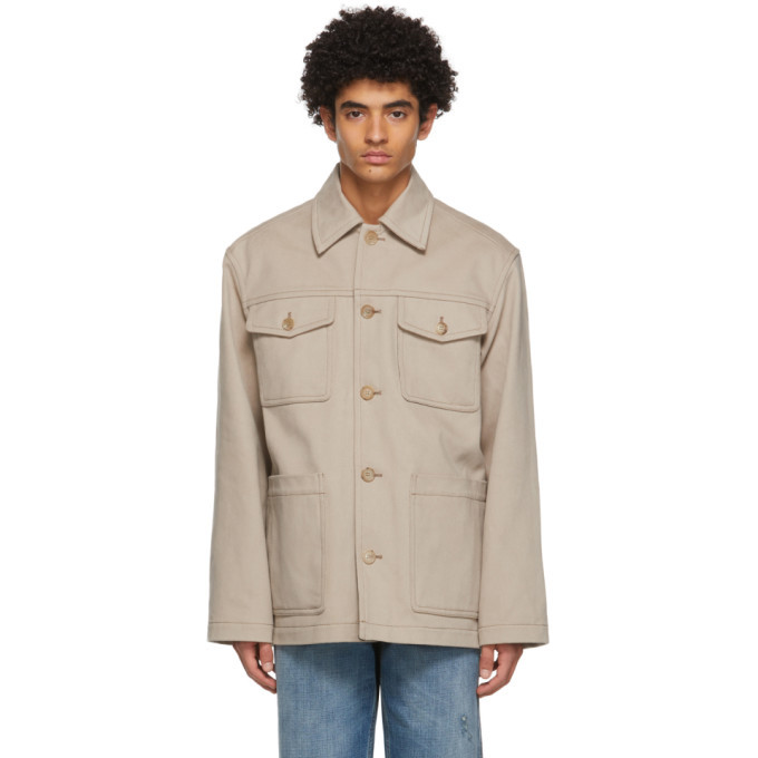 Photo: Acne Studios Beige Shirt Jacket