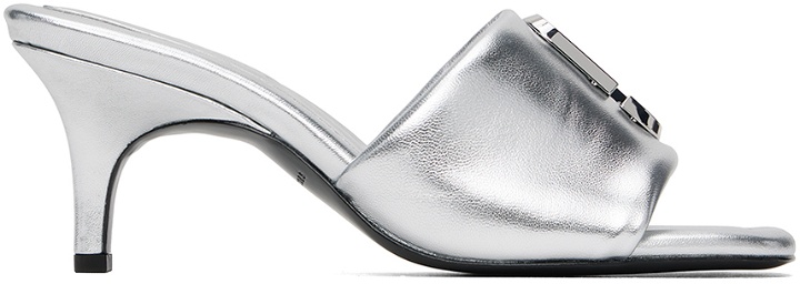 Photo: Marc Jacobs Silver 'The Leather J Marc' Heeled Sandals