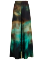Roksanda Arneau Printed Wide-leg Satin Trousers Multicoloured 1