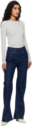 AGOLDE Blue Mid Rise Kick Boot Comfort Stretch Jeans