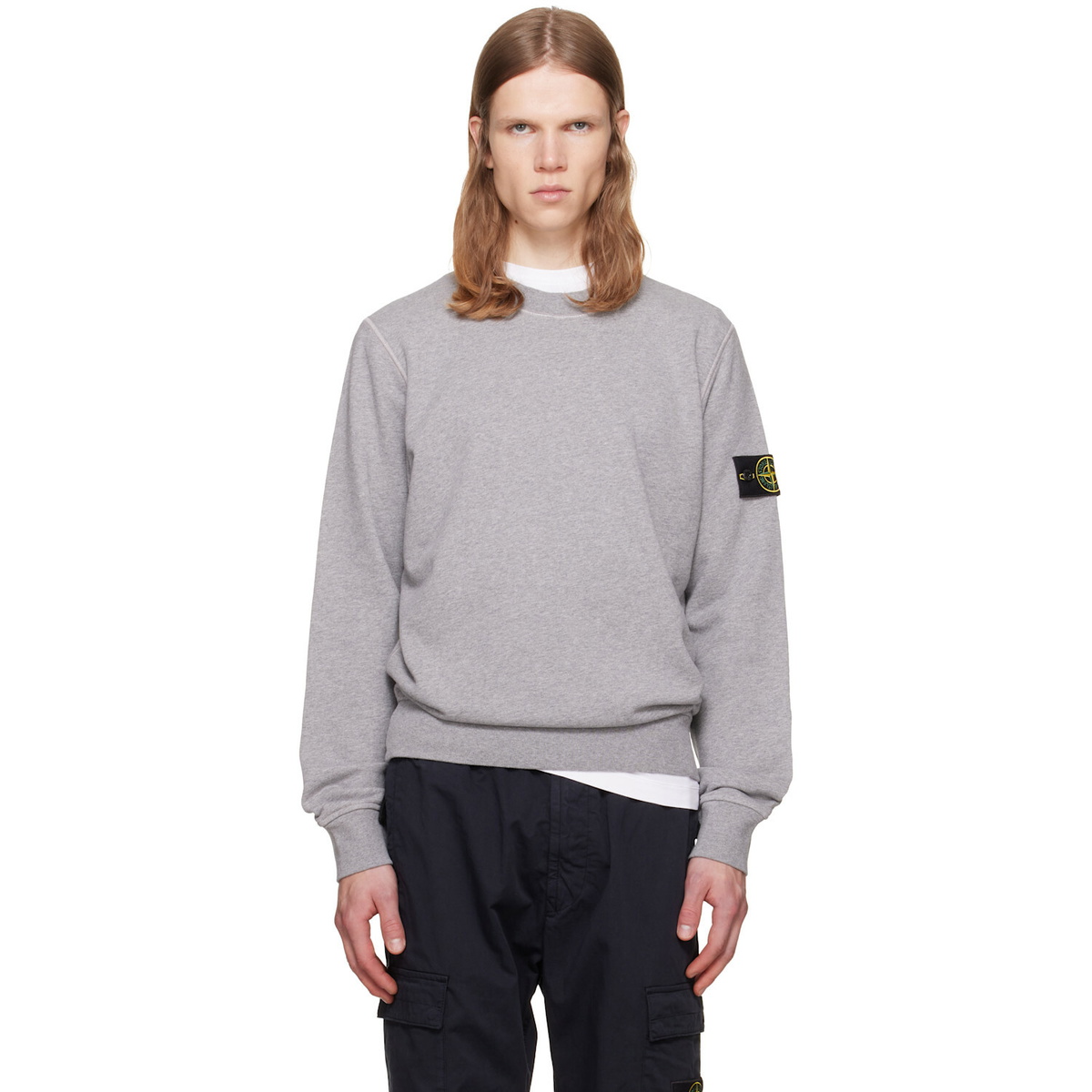 Stone Island Zip Pocket Crew Sweat Stone Island