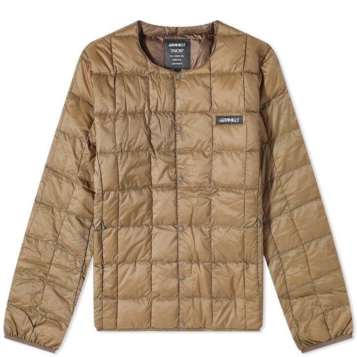 Photo: Gramicci x Taion Down Liner Jacket in Beige