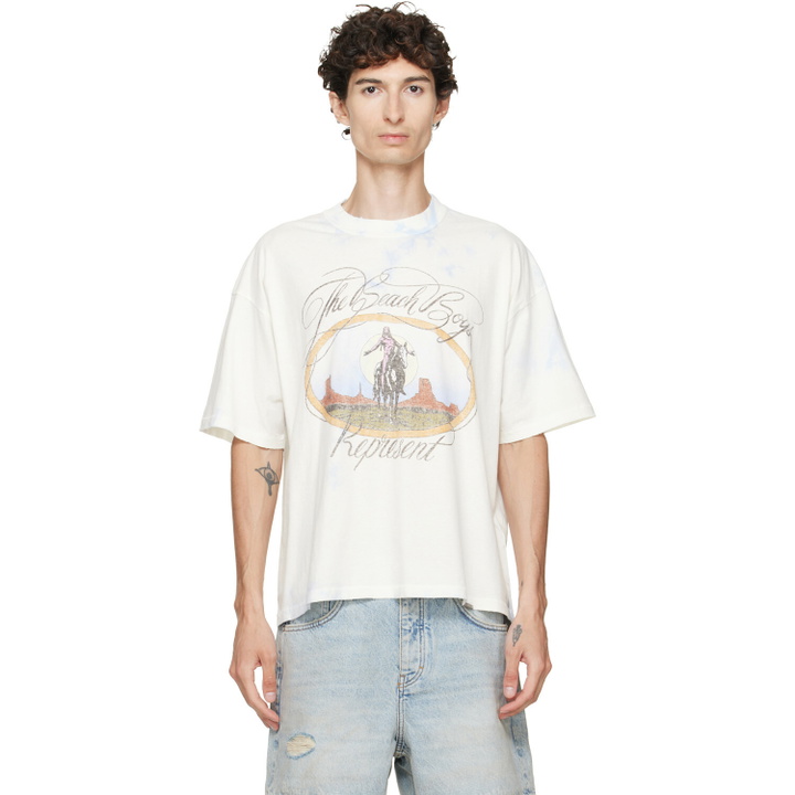 Photo: Represent Blue & White 'The Beach Boys' Script T-shirt