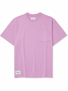 WTAPS - Logo-Appliquéd Printed Cotton-Jersey T-Shirt - Purple