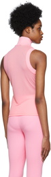 Courrèges Pink Rib Tank Top