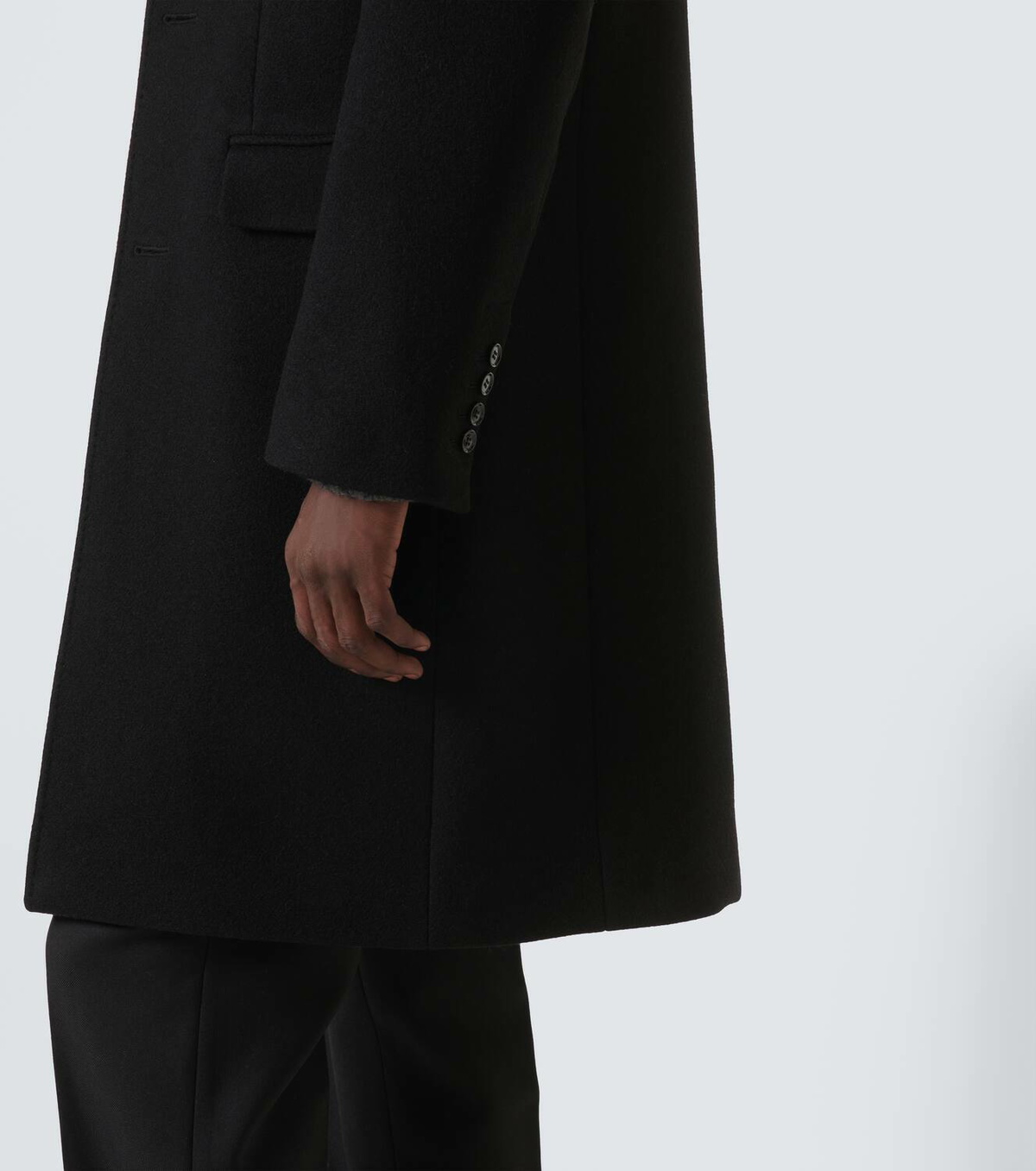 Ami Paris Single-breasted wool coat