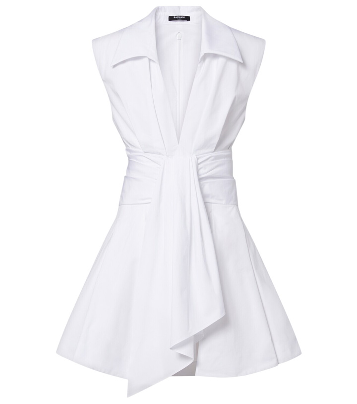 Photo: Balmain Cotton poplin shirt dress