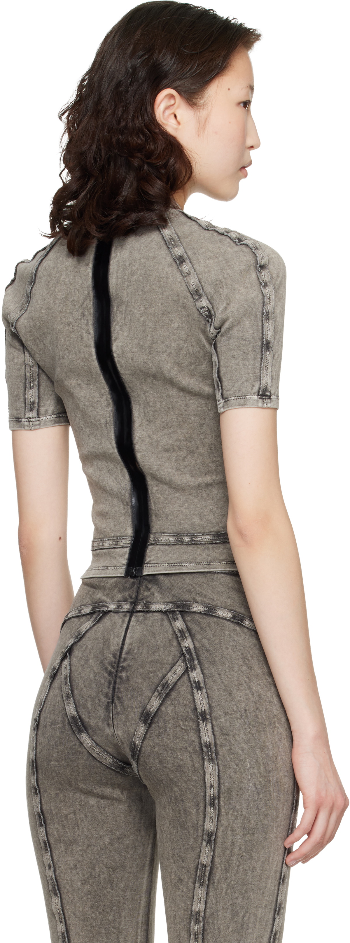 KNWLS Black Scuba Top