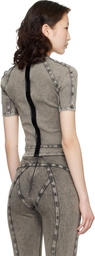 KNWLS Black Scuba Top