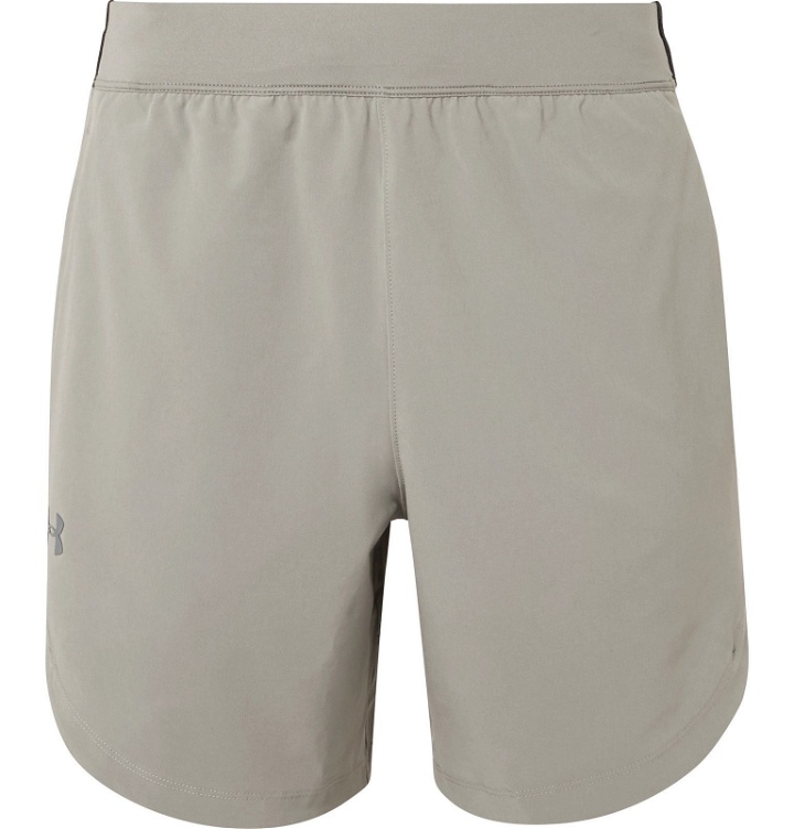Photo: Under Armour - UA Mesh-Panelled Shell Shorts - Gray