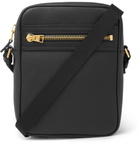 TOM FORD - North South Full-Grain Leather Messenger Bag - Men - Black