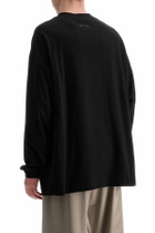 FEAR OF GOD ESSENTIALS black cotton t-shirt with logo Black