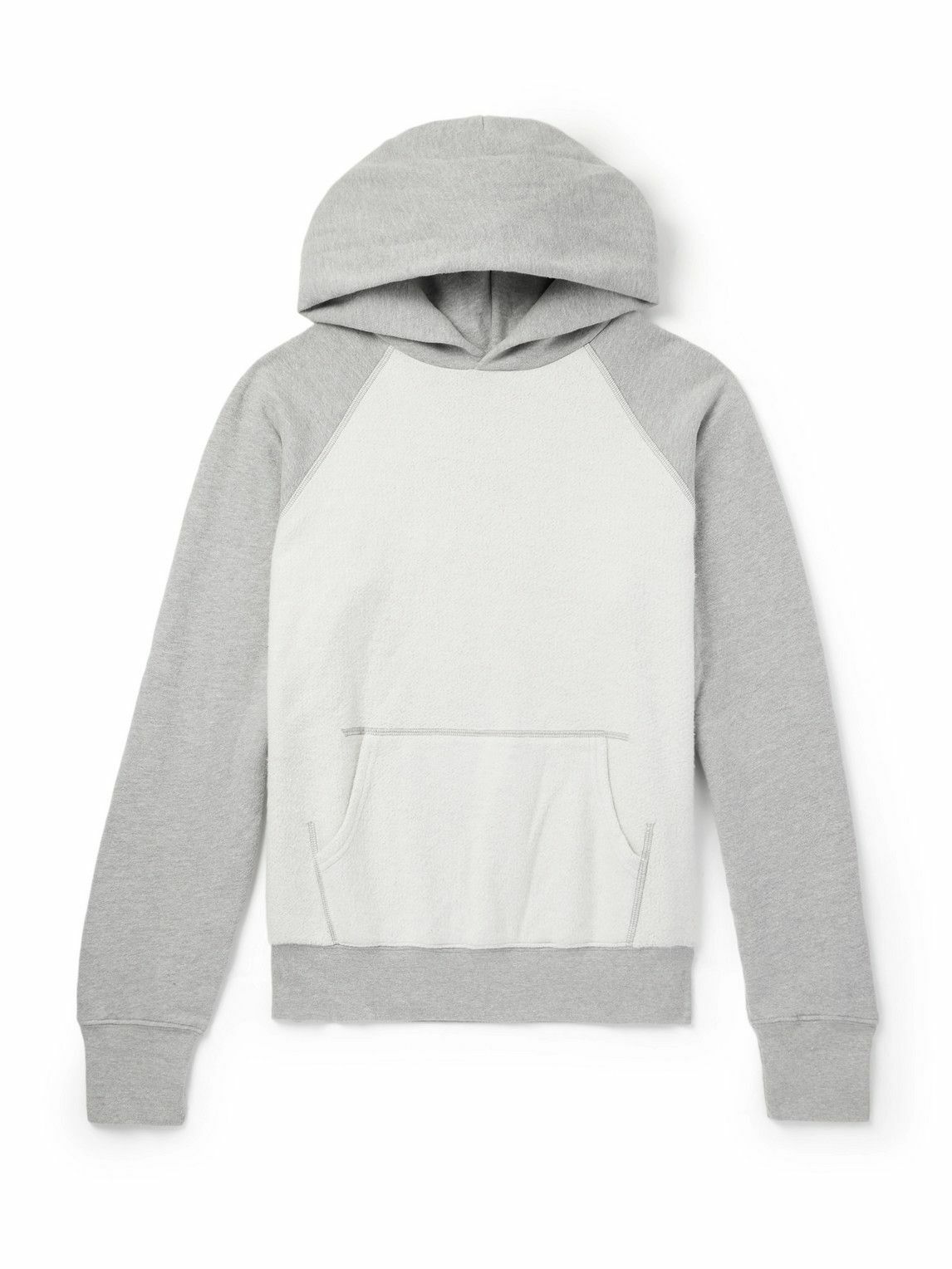 Les Tien - Fleece and Cotton-Jersey Hoodie - Gray