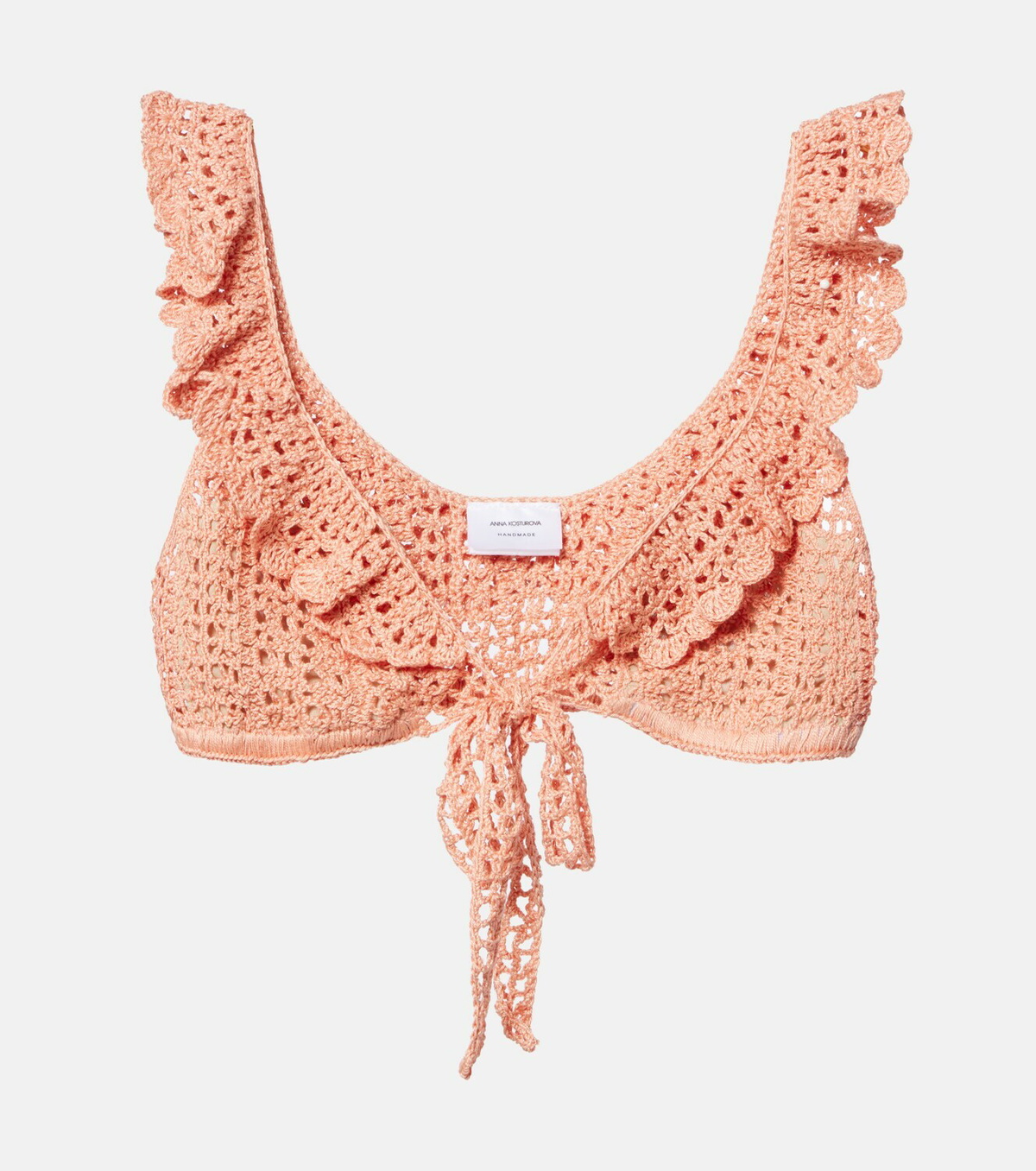 Anna Kosturova Crochet bra top