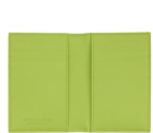 Bottega Veneta Green Embossed Flap Card Holder