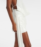 Alex Perry Bridal sequined open-back minidress